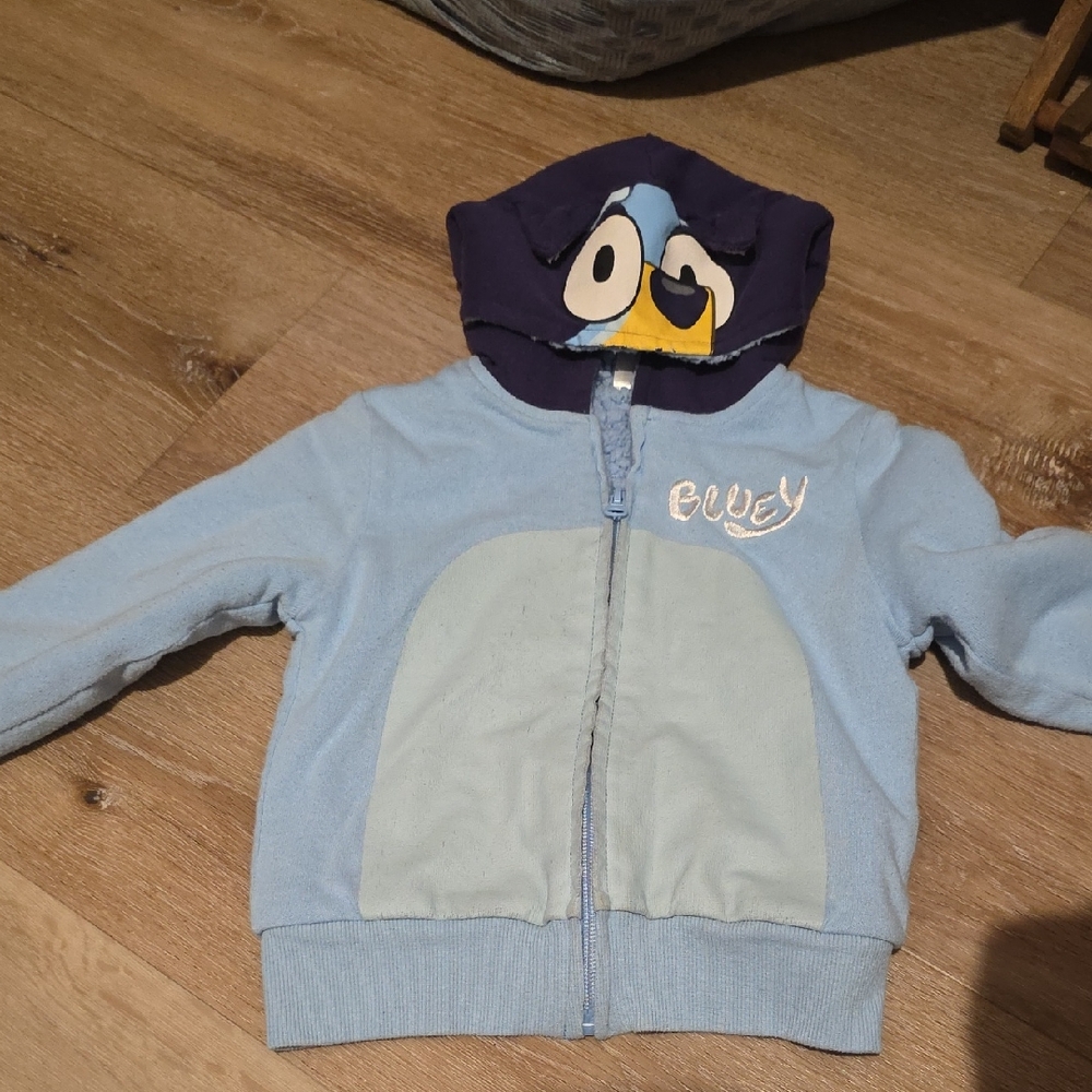 Bluey Kids Hoodie - Blue and Navy